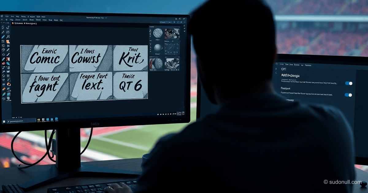 Krita 5.3 and 6.0: Qt 6 updates and text