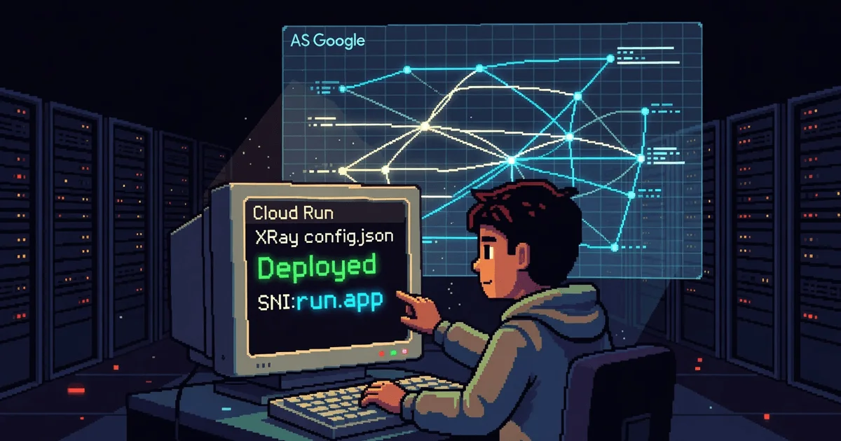 Bypassing blocks with XRay: Google Cloud Run + domain fronting
