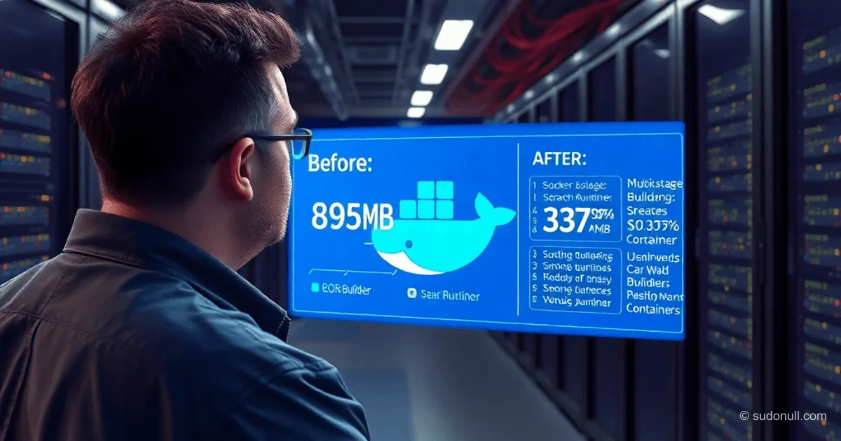 Python Docker: size -57% from scratch with multi-stage