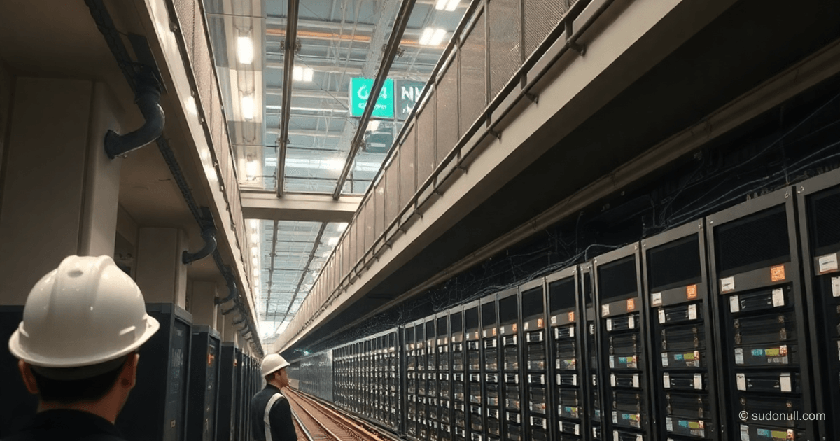 Centrum danych pod estakadami kolejowymi: test Tokyu