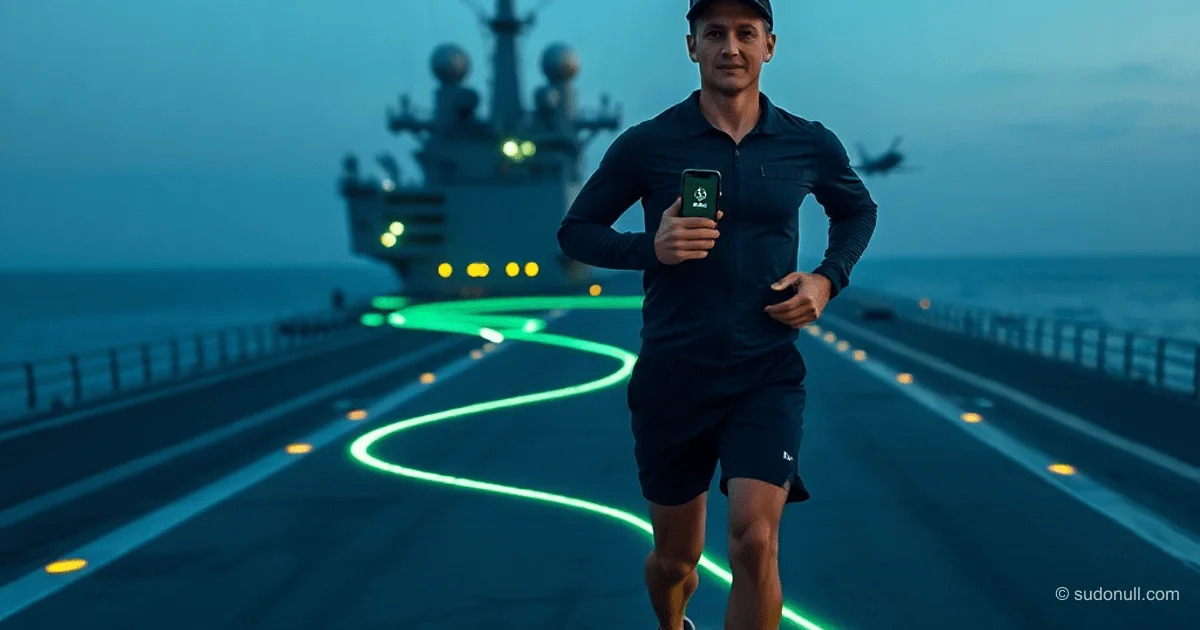 Carrera en Strava reveló el portaaviones francés en el mar Mediterráneo