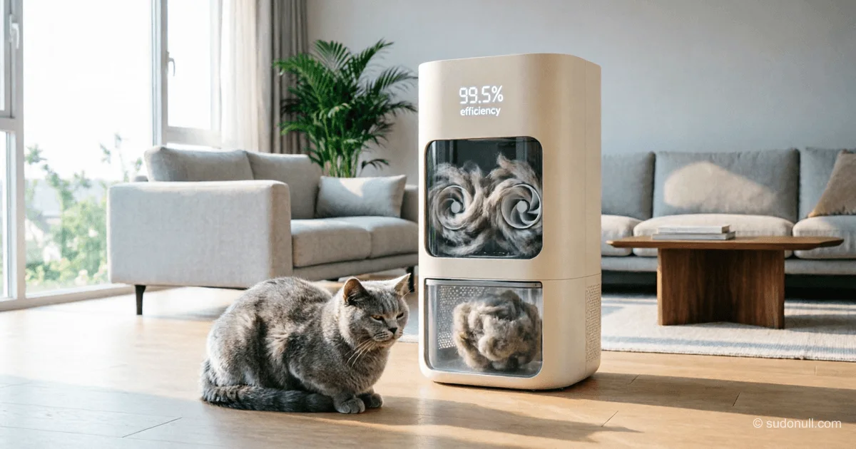 Dreame FP10: Purificador de aire que elimina automáticamente el pelo de mascotas del filtro