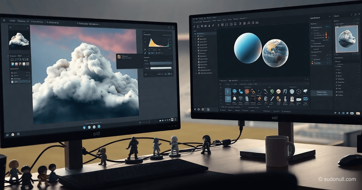 Clouds in UE5: Photoshop textures and shaders