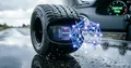 Neuromorphic chip VibroSense for tire-road grip