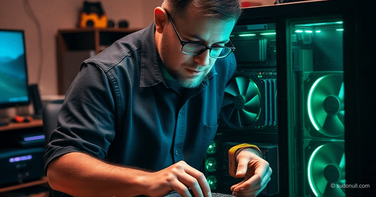 Lokální AI na RTX 3090: těžební sestava
