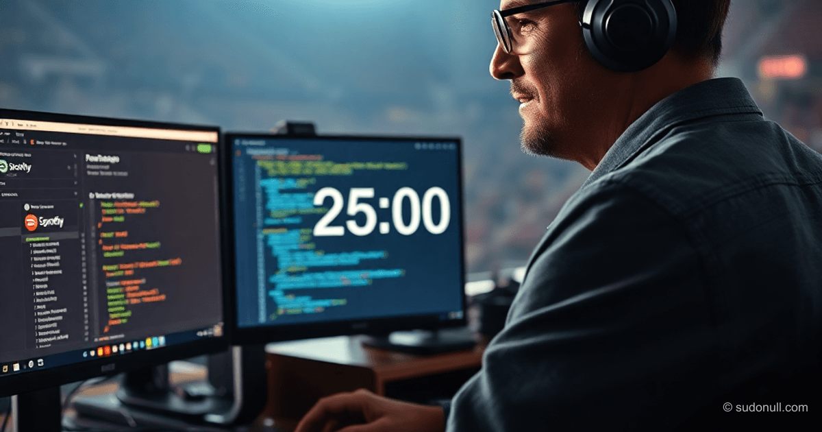 Pomodoro timer for Spotify and Yandex Music