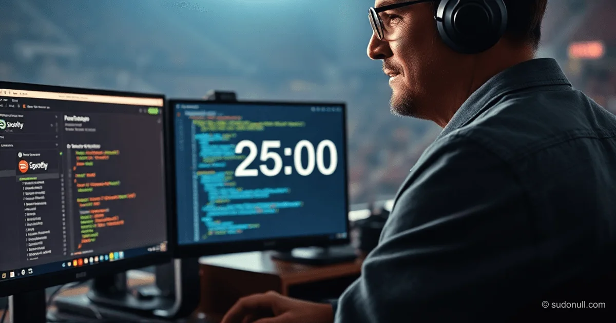 Automatisches Pomodoro für Musik im Browser