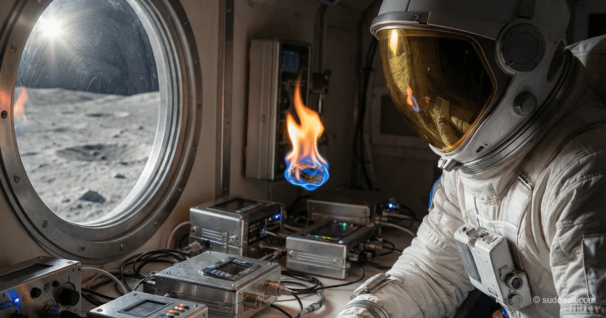 Ogień na Księżycu: nieoczekiwane zagrożenie dla astronautów